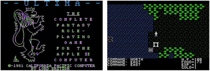 Ultima I by Richard Garriott (Apple II, 1981)