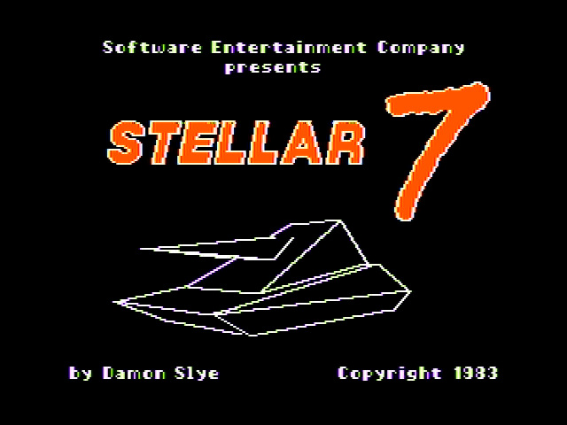 Stellar 7 (1983) was developed for the Apple II