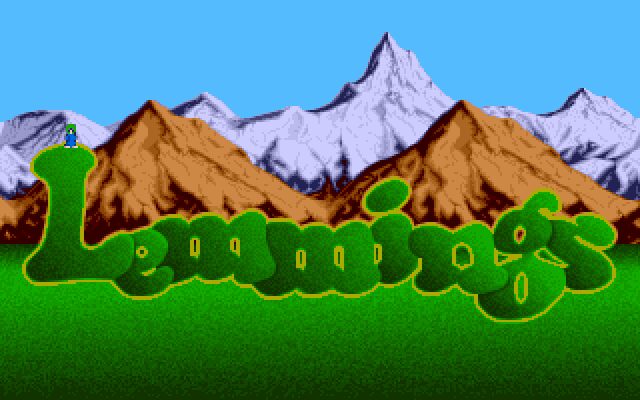 Lemmings logo and intro screen
