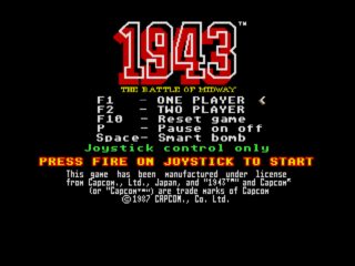 1943: The Battle of Midway Amiga screenshot