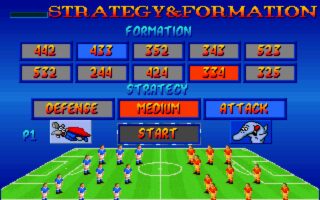 Action Soccer DOS screenshot