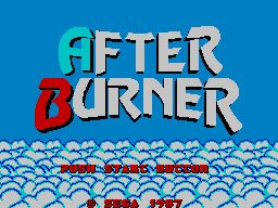 After Burner SEGA Master System screenshot