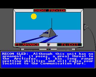Arcticfox Amiga screenshot