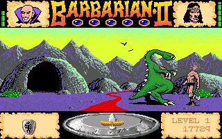 Barbarian II: The Dungeon of Drax Amiga screenshot