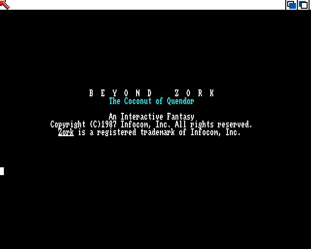 Beyond Zork: The Coconut of Quendor - Amiga