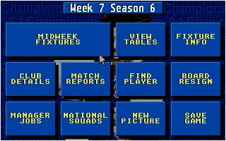Championship Manager 93 DOS screenshot