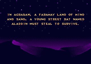 Disney's Aladdin Genesis screenshot