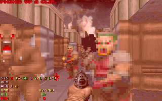 Doom 2 Going Down DOS screenshot