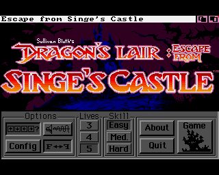 Dragons Lair: Escape from Singes Castle - Amiga