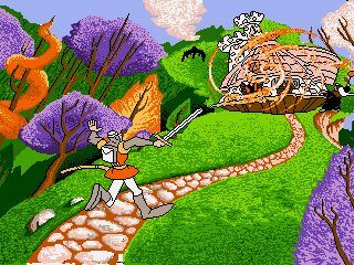 Dragon's Lair III: The Curse of Mordread Amiga screenshot