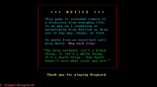 Druglord - DOS version
