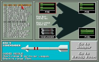 F-117A Nighthawk Stealth Fighter 2.0 Amiga screenshot
