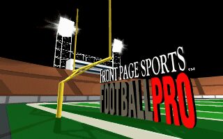 Front Page Sports: Football Pro DOS screenshot