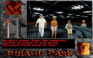Jurassic Park DOS screenshot