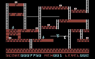Lode Runner Commodore 64 screenshot