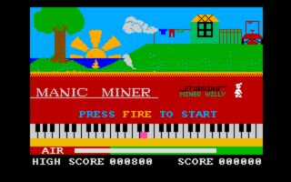 Manic Miner Amiga screenshot