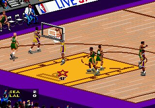 NBA Live 97 Genesis screenshot