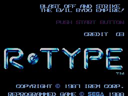 R-Type SEGA Master System screenshot