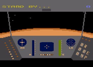 Rescue on Fractalus! Atari 8-bit screenshot
