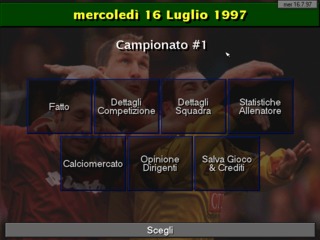Scudetto 97-98 DOS screenshot