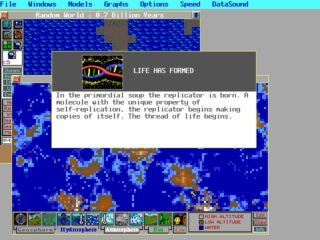 Sim Earth DOS screenshot