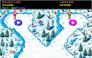 Ski or Die Amiga screenshot