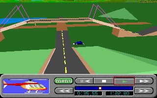 4D Sports Driving DOS screenshot