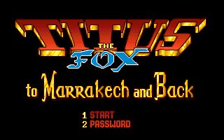 Titus the Fox Amiga screenshot