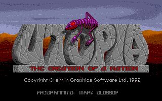 Utopia: The Creation of a Nation DOS screenshot
