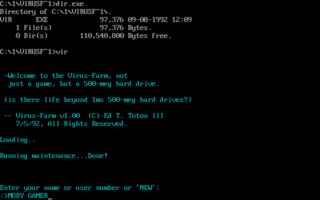 Virus-Farm DOS screenshot