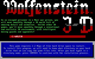 Wolfenstein 3D DOS screenshot