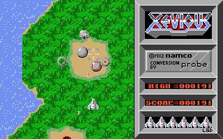 Xevious Atari ST screenshot