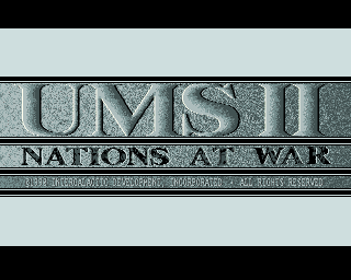 UMS II (Universal Military Simulator II): Nations At War