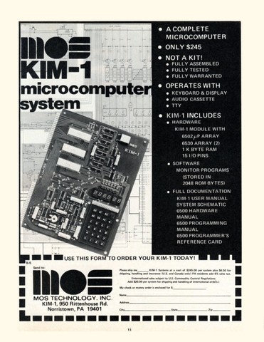 KIM-1 Original Advertising