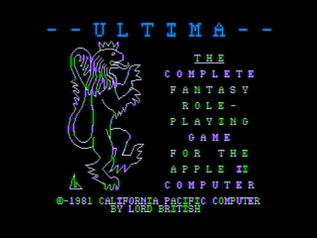 Richard Garriott wrote the first Ultima on the Apple II