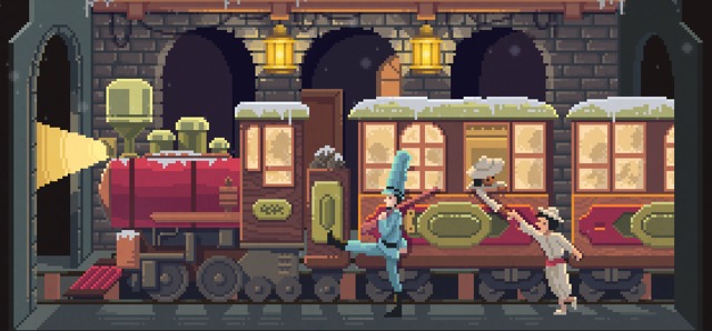 Winter Pixel Art by Octavi Navarro