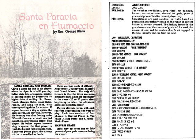 Santa Paravia en Fiumaccio on the issue #3 of SoftSide