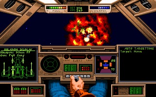 The cockpit in Wing Commander (1990)
