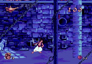 Il gioco di Aladdin fu sviluppato inizialmente per Megadrive