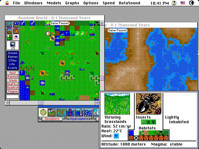 SimEarth was first developed for Macintosh (1990)