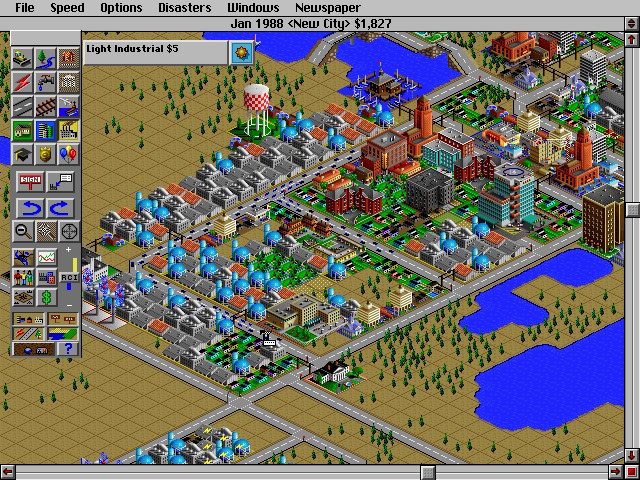 SimCity 2000 (1994) used an isometric perspective