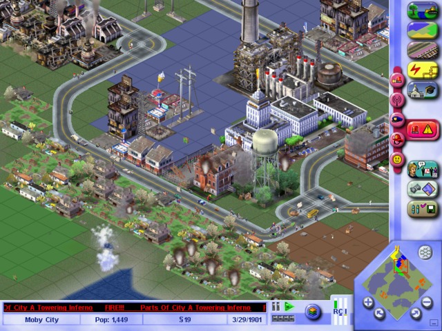 The final version of Sim City 3000 released in 1999