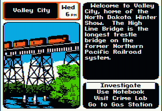 Where in North Dakota is Carmen Sandiego? (Apple II, 1989)