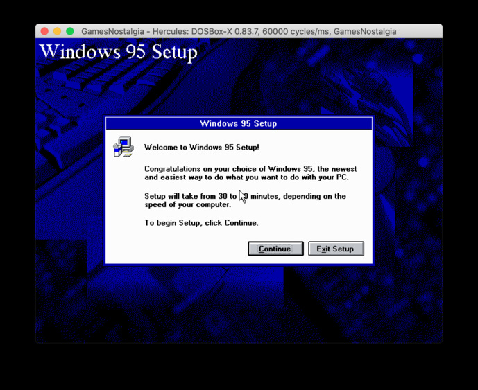 windows 95 game emulator for mac