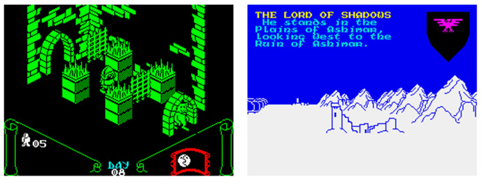 Knight Lore and The Lords of Midnight (ZX Spectrum)