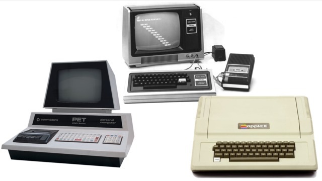 The Trinity: Commodore PET, Tandy TRS-80, Apple II
