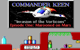 The first episode of Commander Keen (1990)