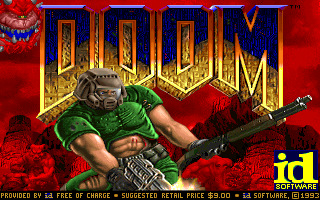 The famous cover of Doom (1993) shows the suggested retail price