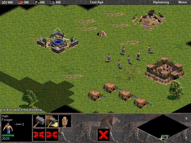 Age of Empires (1997) - a small village