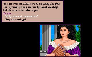 The beautiful governors daughter (Pirates!, Amiga version)